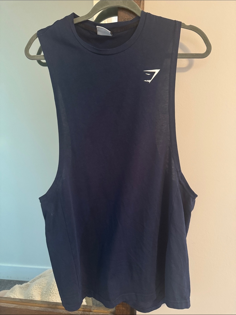 Gymshark Navy Sleeveless Muscle Tank